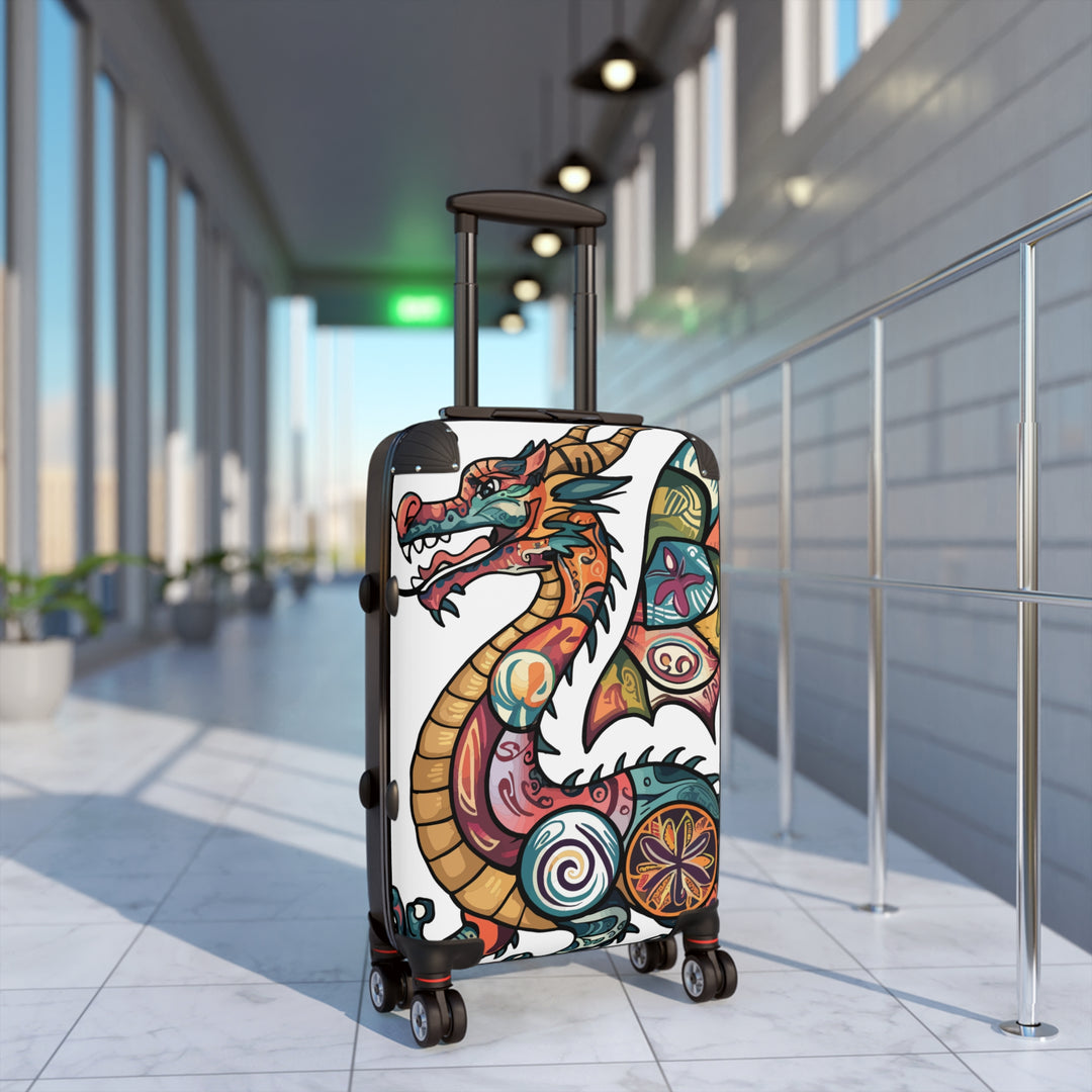 Dragon Tattoo Carry-On Suitcase — Colorful Asian Dragon Travel Luggage