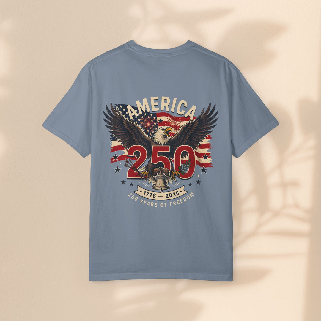 America 250 Eagle Patriotic T-Shirt — Independence Celebration Tee