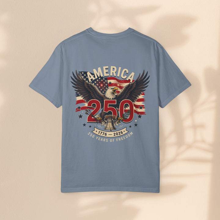 America 250 Eagle Patriotic T-Shirt — Independence Celebration Tee