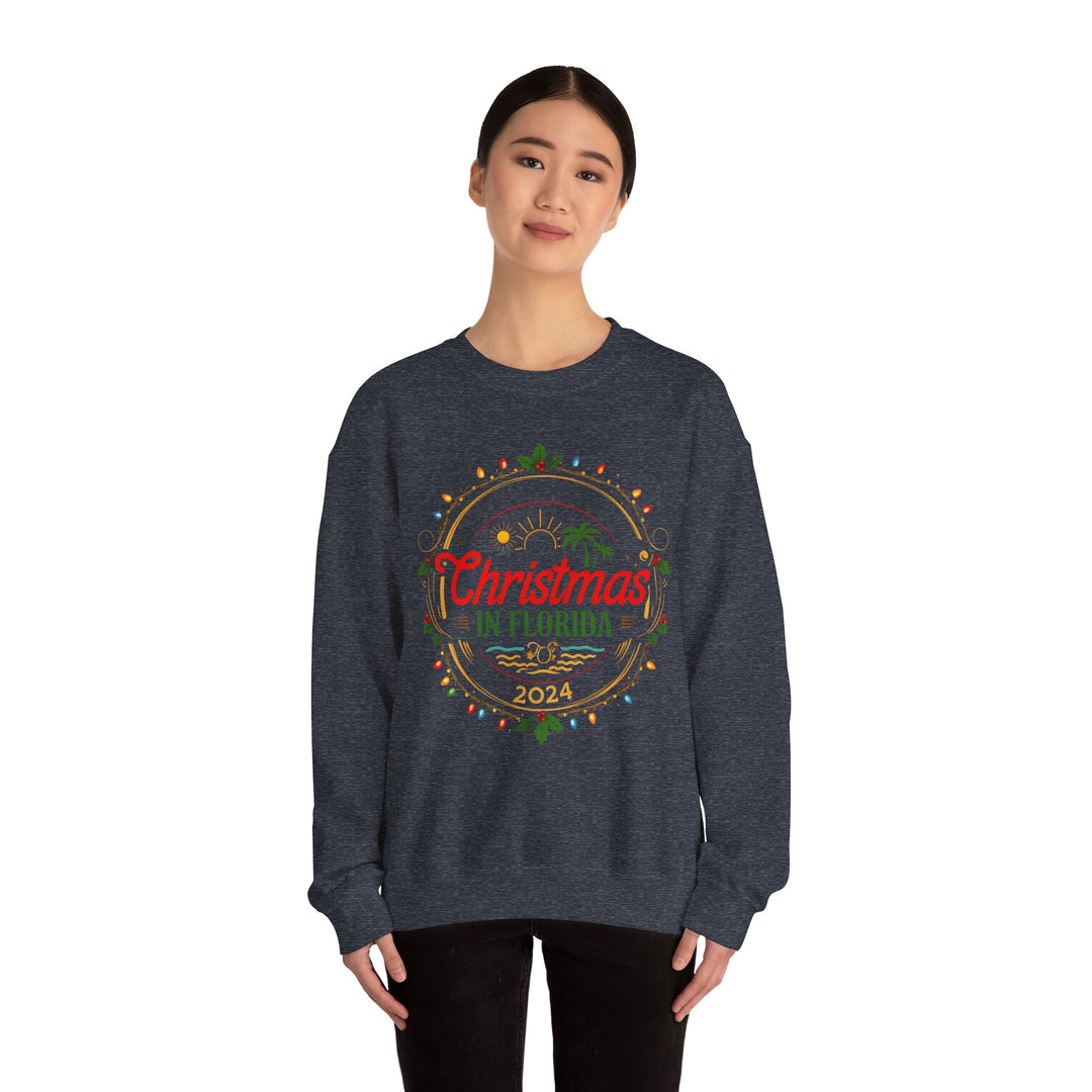 Unisex Heavy Blend™ Crewneck Sweatshirt - Christmas in Florida