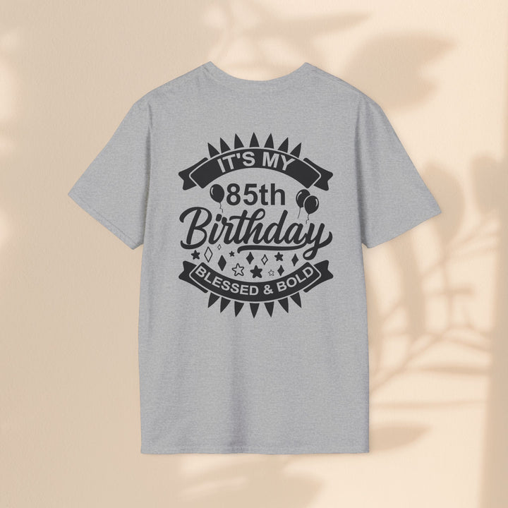 85th Birthday Celebration T-Shirt, Unisex Softstyle Tee for 85th Birthday, Milestone Birthday Gift, Birthday Party Outfit, Cute [...]