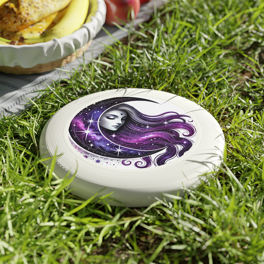 Moon Goddess Cosmic Art Frisbee – Dreamy Galaxy Flying Disc for Outdoor Fun & Gifts