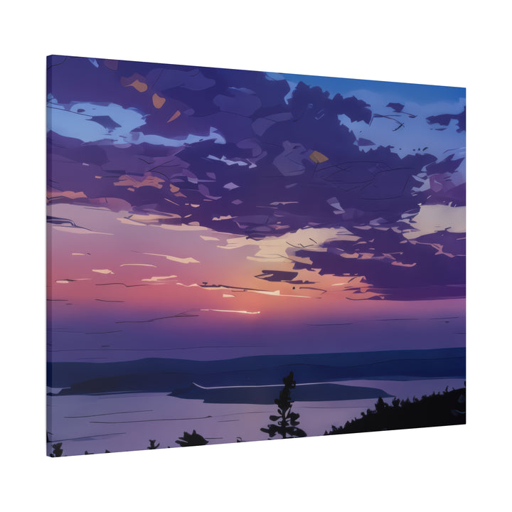 Elegant Sunset Canvas Print for Bedroom and Living Room