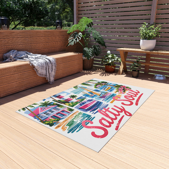 Pensacola Florida Outdoor Rug, Coastal Home Accessory