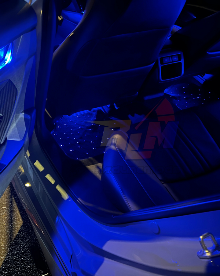 Starlight Fiber Optic Car Floor Mats | LED Galaxy Floor Mat Set