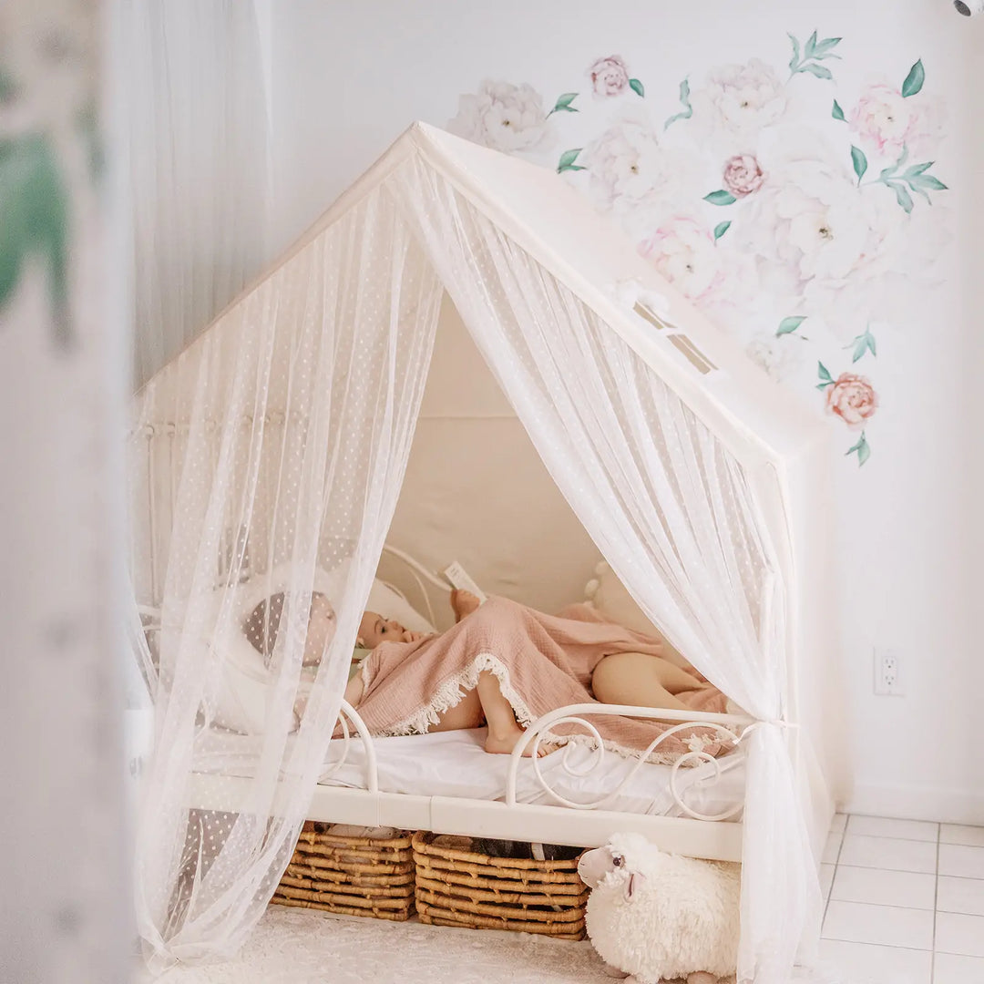 Tiny Land® Kids Play Tent with Star Lights – Large & Cozy