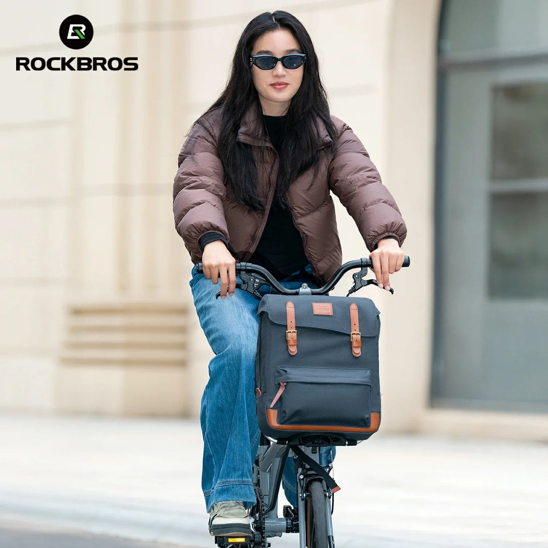ROCKBROS Vintage Folding Bike Backpack for Cycling