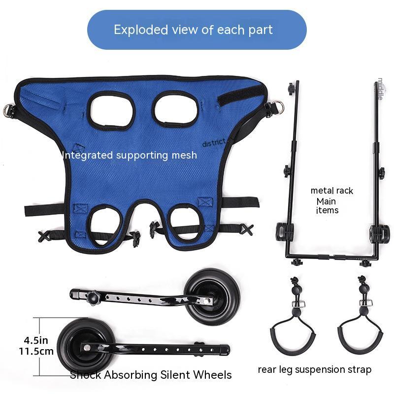 Adjustable Dog Wheelchair | Pet Mobility Support Scooter