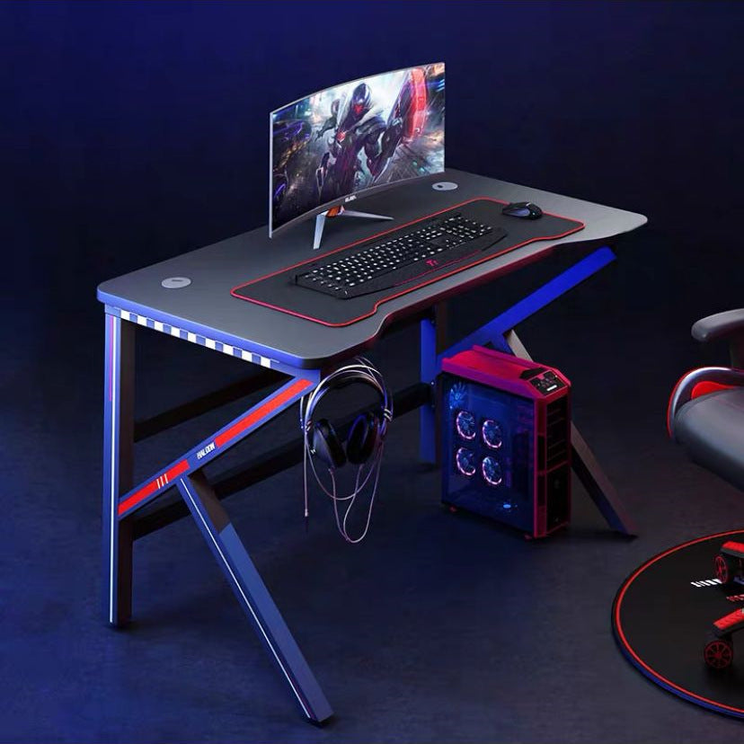 Modern Home Computer Desk with Wood-Based Panel