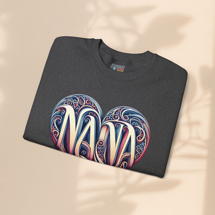 Nana Heart Design Unisex Crewneck Sweatshirt - Cozy Gift for Grandmothers