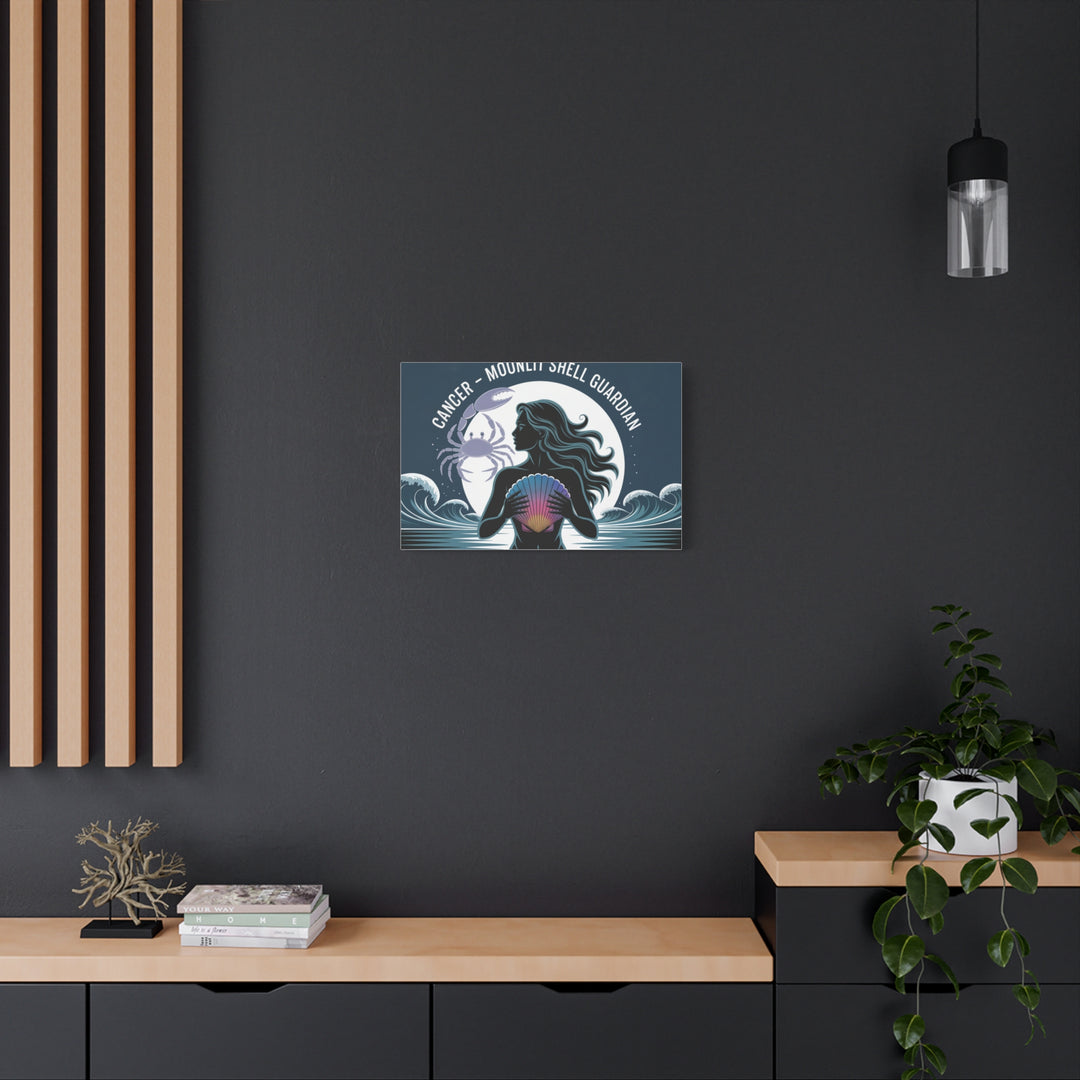 Zodiac Cancer Matte Stretched Canvas Wall Art