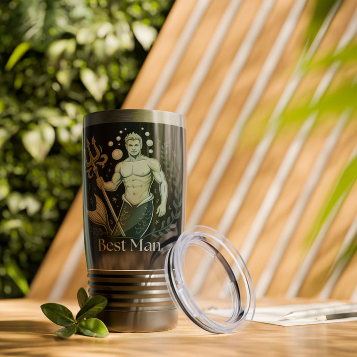 Best Man Ringneck Tumbler, 20oz | Personalized Gifts for Best Man, Wedding, Bridal Party, Unique Drinkware