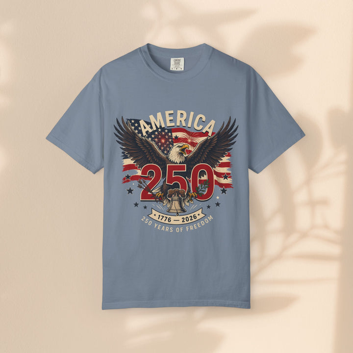 America 250 Eagle Patriotic T-Shirt — Independence Celebration Tee