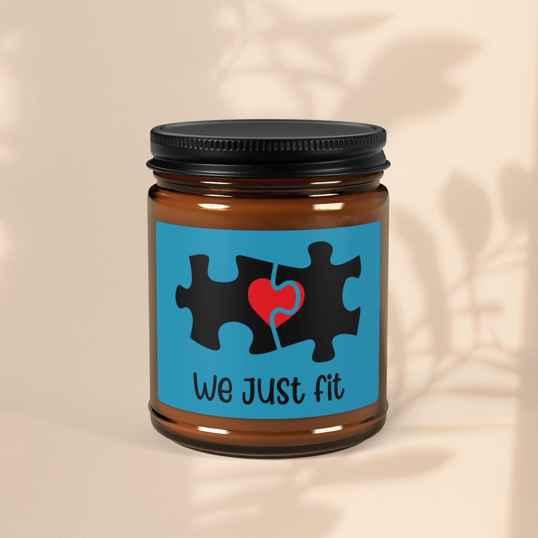 Scented Soy Candle (Multi-Size, Amber Jar) - We Just Fit