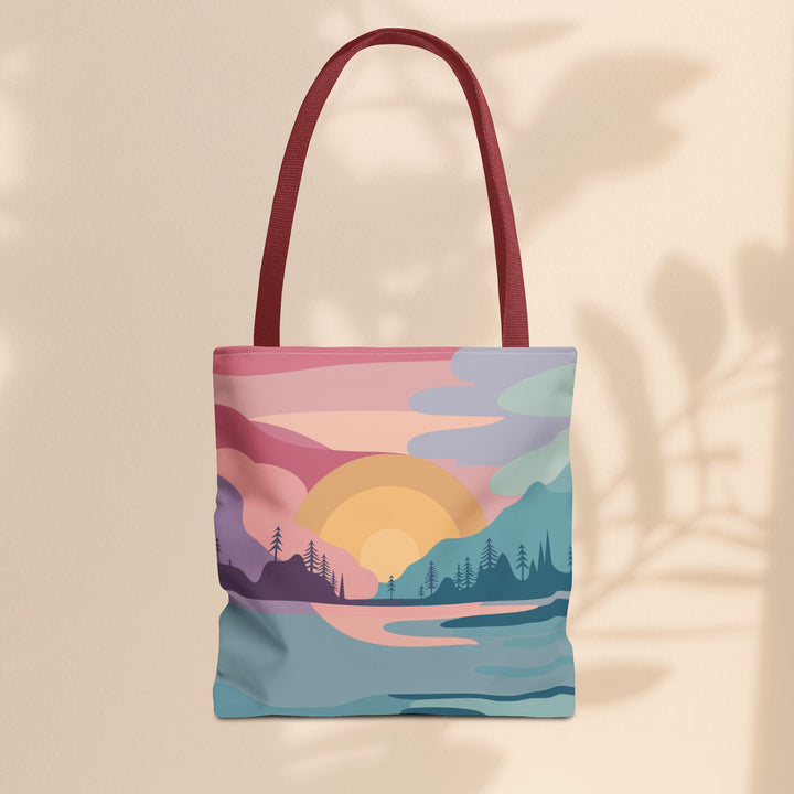 Tote Bag (AOP) - Pastel Scene