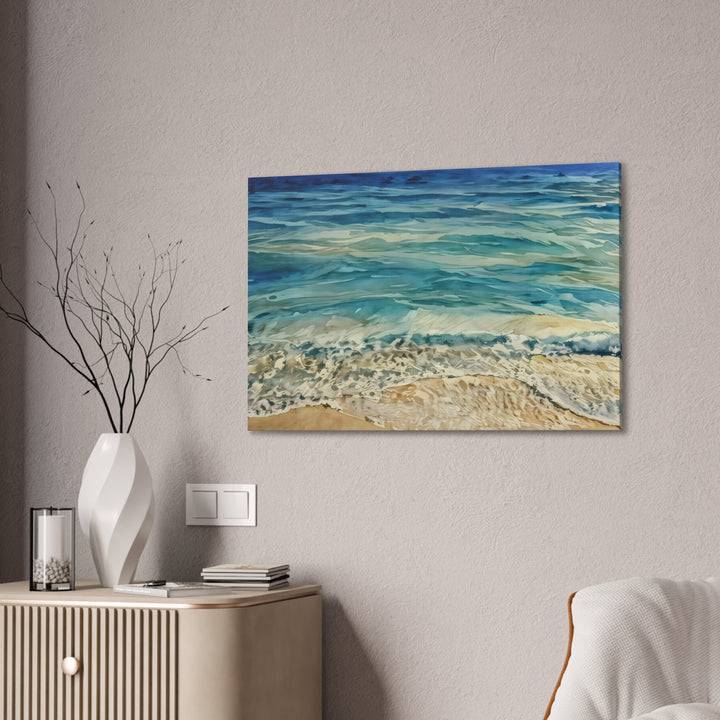 Stretched Beach Art Canvas Print