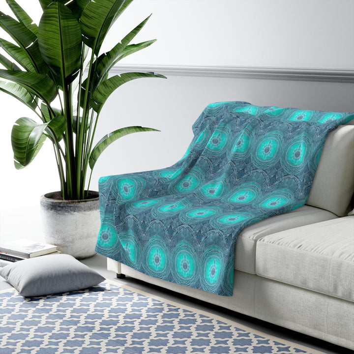 Reiki Symbols Sherpa Fleece Blanket – Healing Energy Throw for Home & Gifts