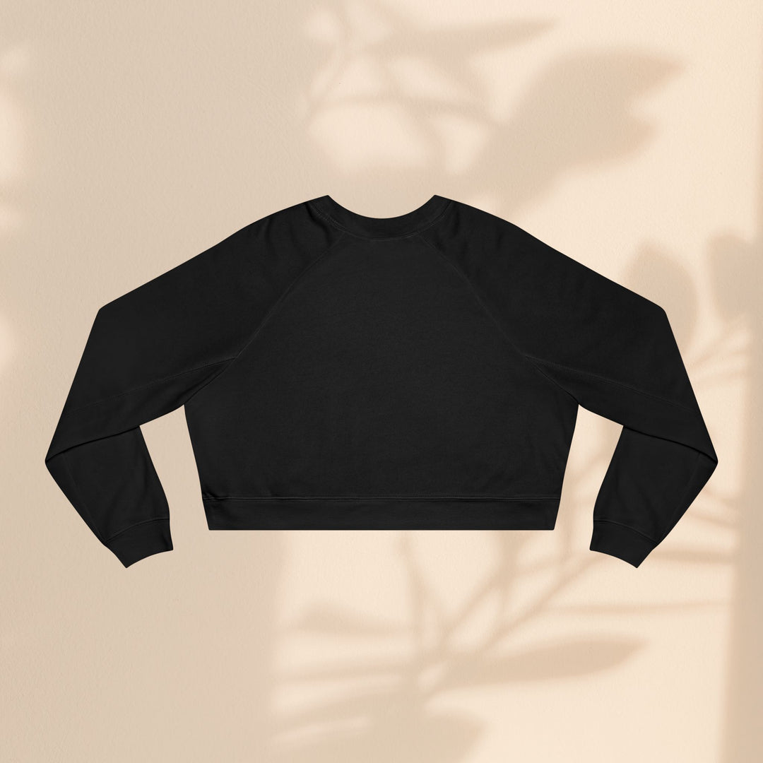 Women's Cropped Fleece Pullover - You Make My Heart Go Boom