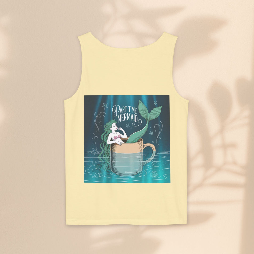 Part-Time Mermaid Unisex Tank Top, Casual Summer Tee, Cute Beachwear, Gift for Ocean Lovers, Quirky Mermaid Apparel