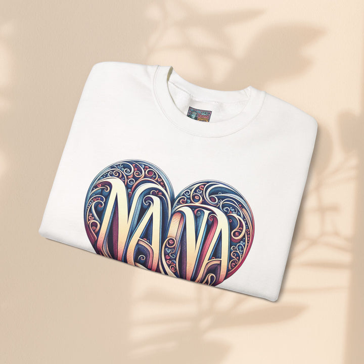 Nana Heart Design Unisex Crewneck Sweatshirt - Cozy Gift for Grandmothers