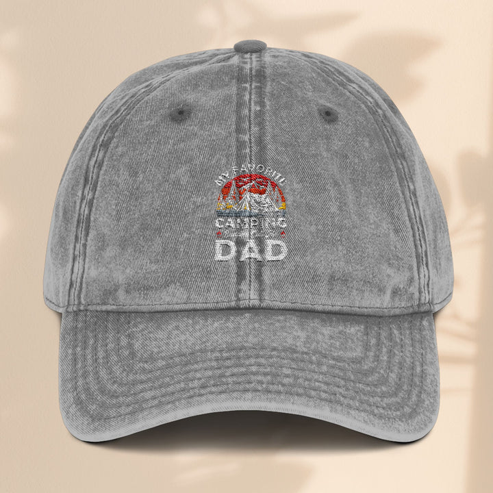 Vintage Embroidered Baseball Cap for Camping Dads
