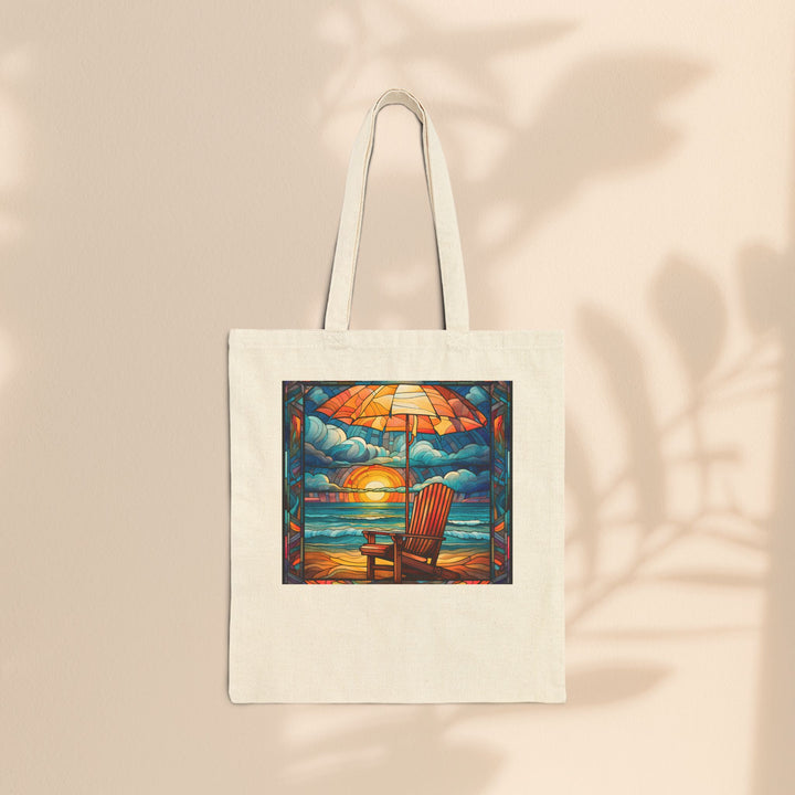 Cotton Canvas Tote Bag - Beach Rest