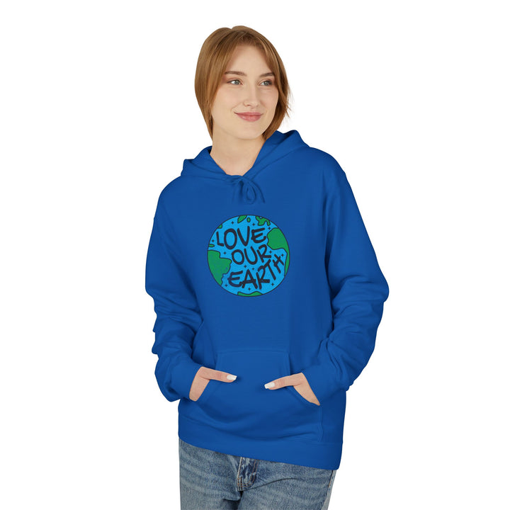 Unisex Midweight Softstyle Fleece Hoodie - Love Our Earth