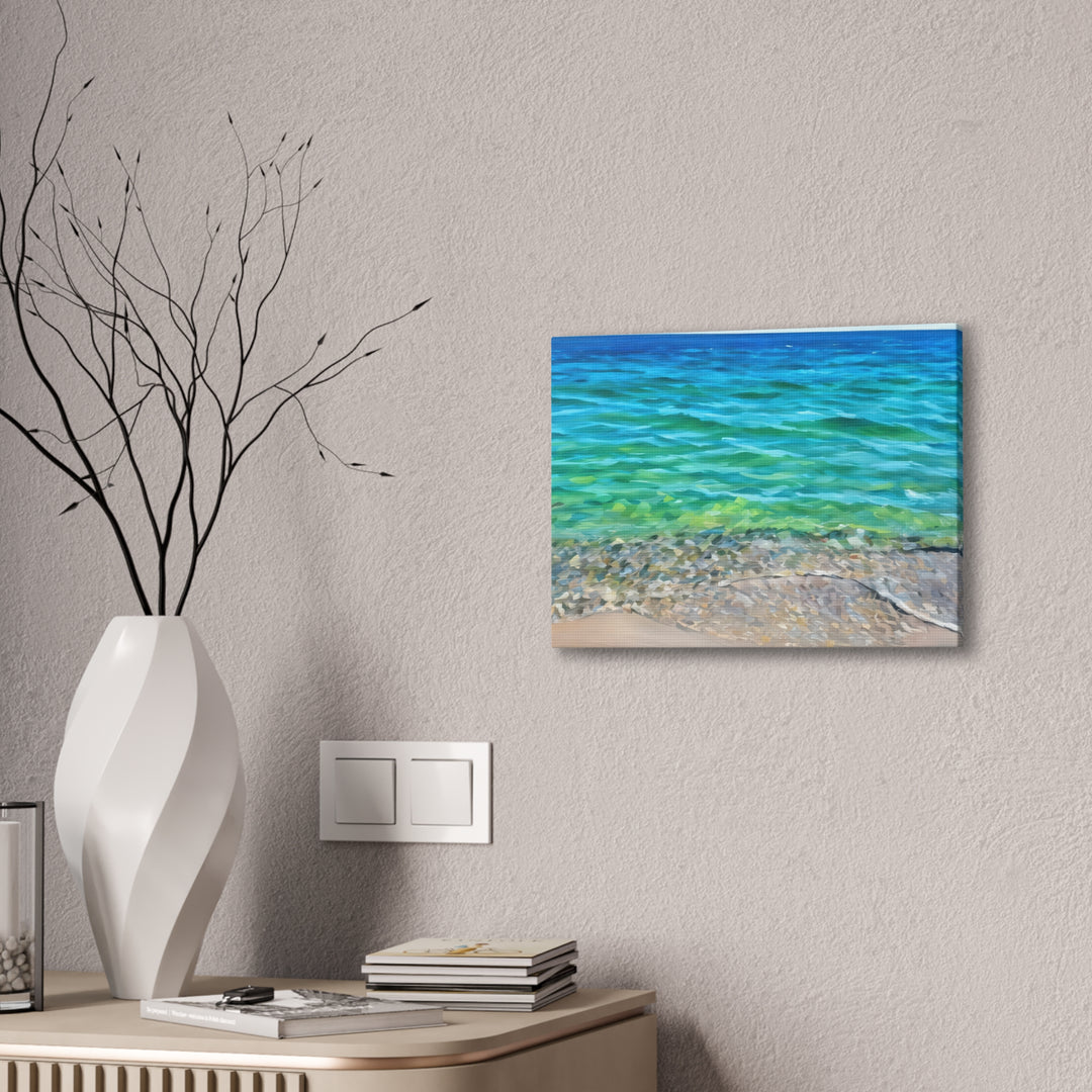 Coastal Serenity Seascape Canvas Art Print