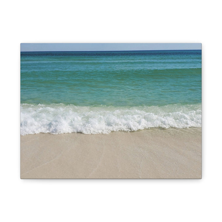 Beach Waves Matte Canvas Print – 1.25-Inch Stretched Seascape
