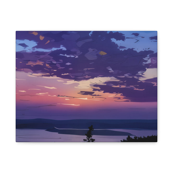 Elegant Sunset Canvas Print for Bedroom and Living Room
