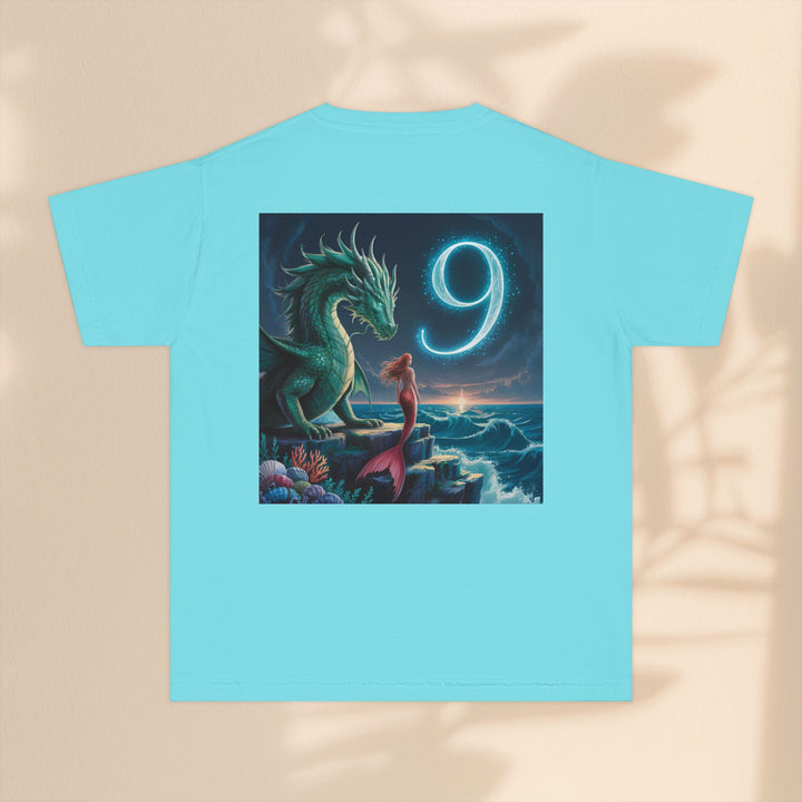 Magical Dragon Age 9 Birthday Youth Tee – Kids Midweight T-Shirt