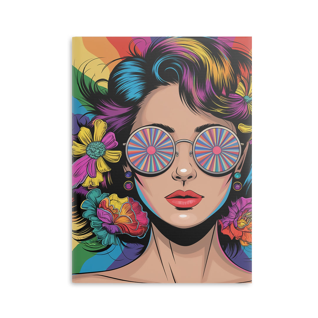 Hardcover Notebook with Puffy Covers - Hippie Girls