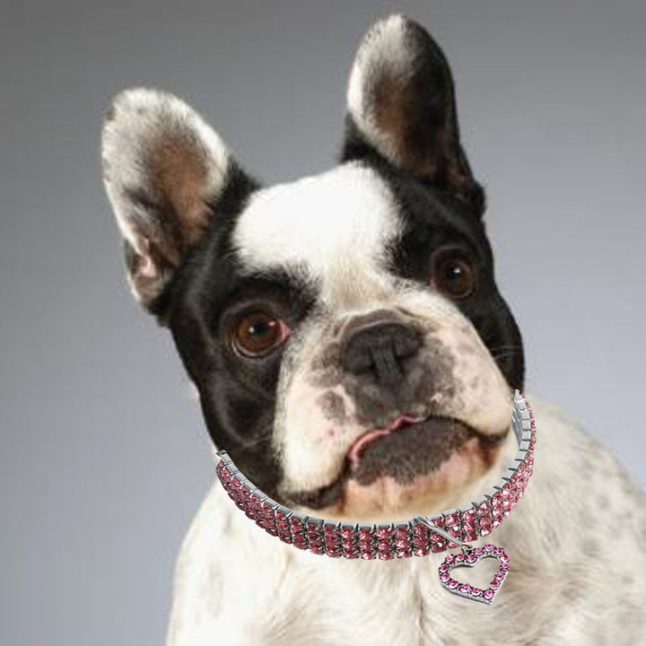 Heart-Shaped Pet Necklace and Collar Accessory