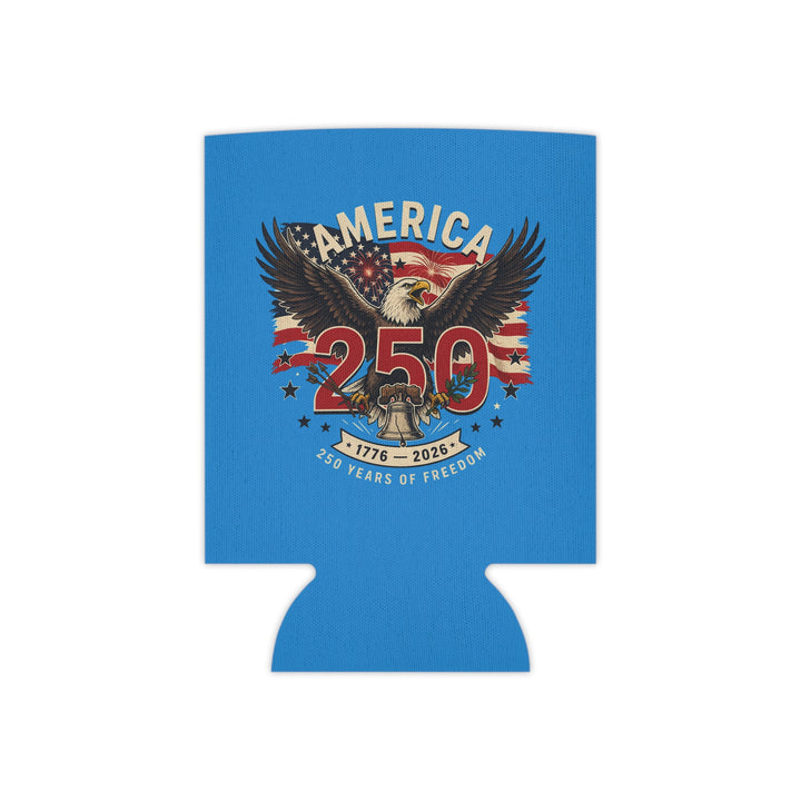America 250 Can Cooler — Patriotic Eagle 1776–2026 Beer Koozie