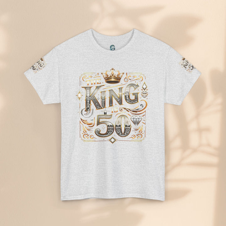 Royal 50th Birthday Tee, Vintage King Shirt, Men’s Birthday Gift, Celebrate 50 Years, Custom Graphic T-Shirt, Fun Party Top