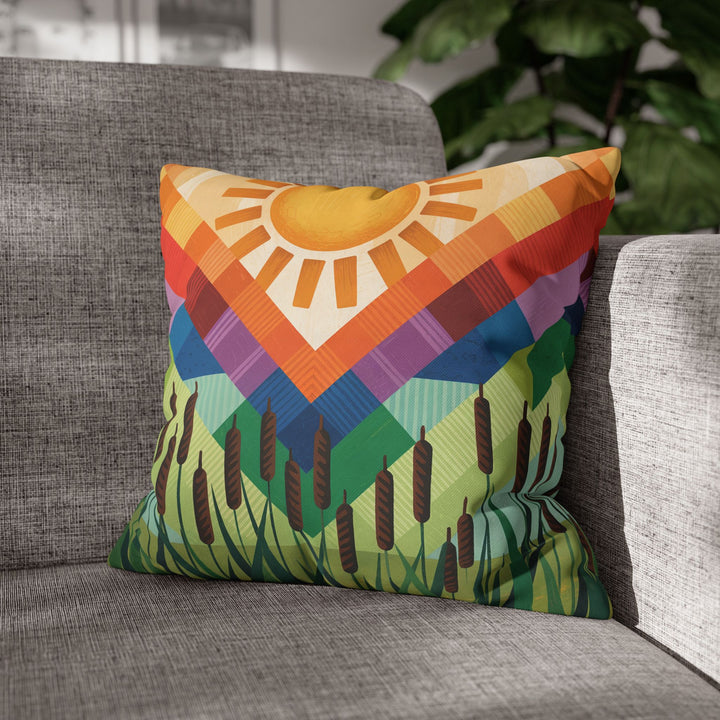 Seminole Sunburst - Vibrant Sunburst Decorative Pillowcase
