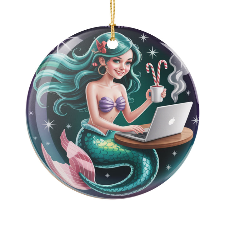 Mermaid Emailer of the Year Ceramic Decoration Ornament