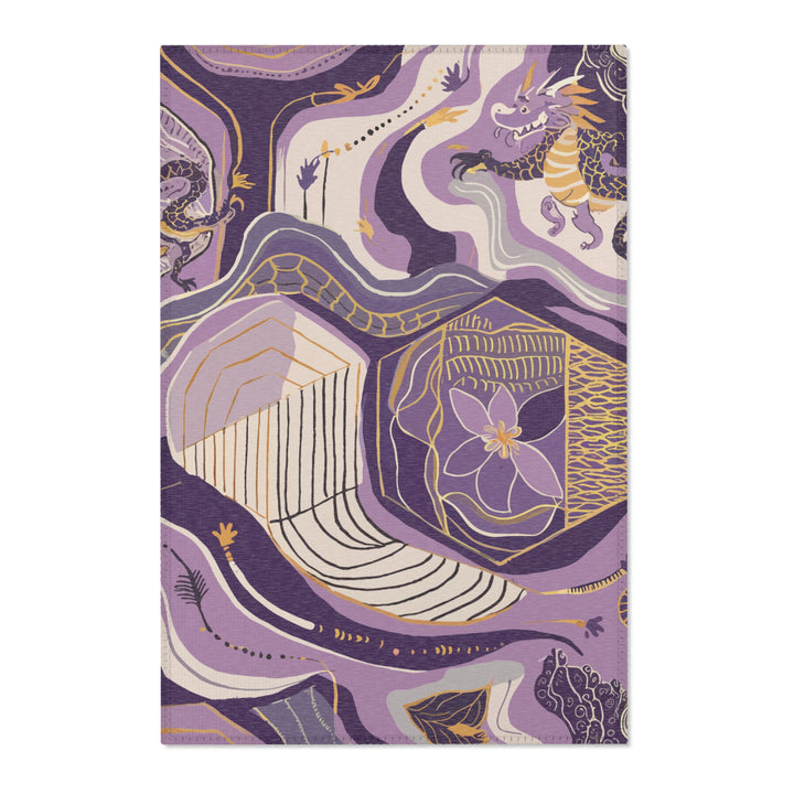 Purple Ocean Area Rug
