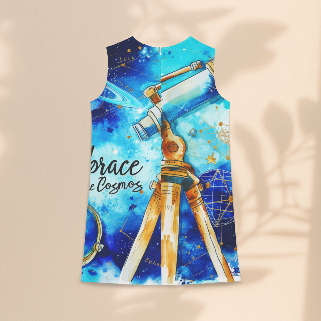 A-line Sleeveless Dress  - Embrace The Cosmos