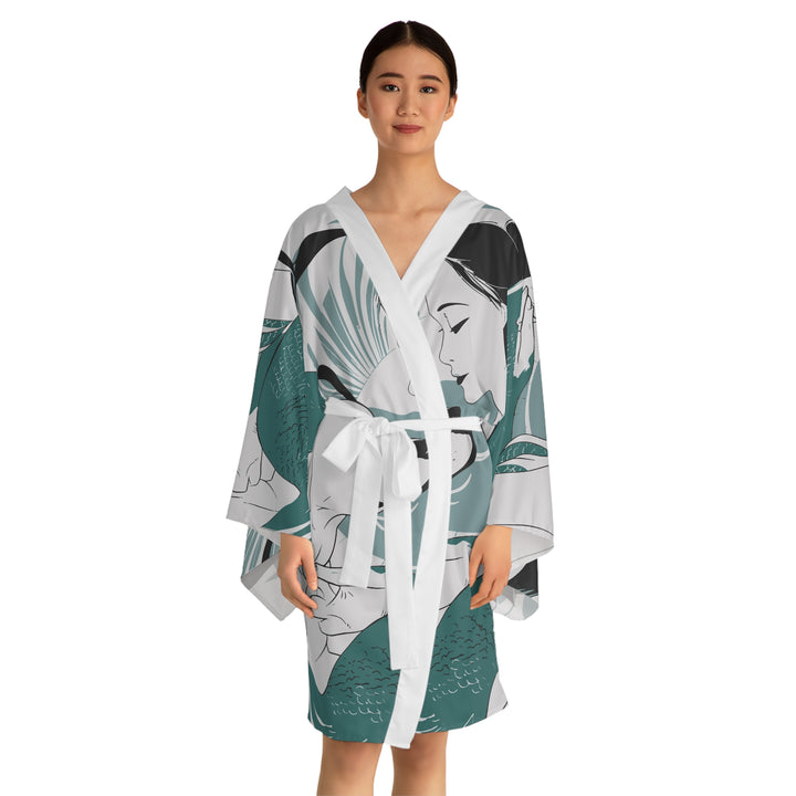 Long Sleeve Kimono Robe - Mermaid with Lab