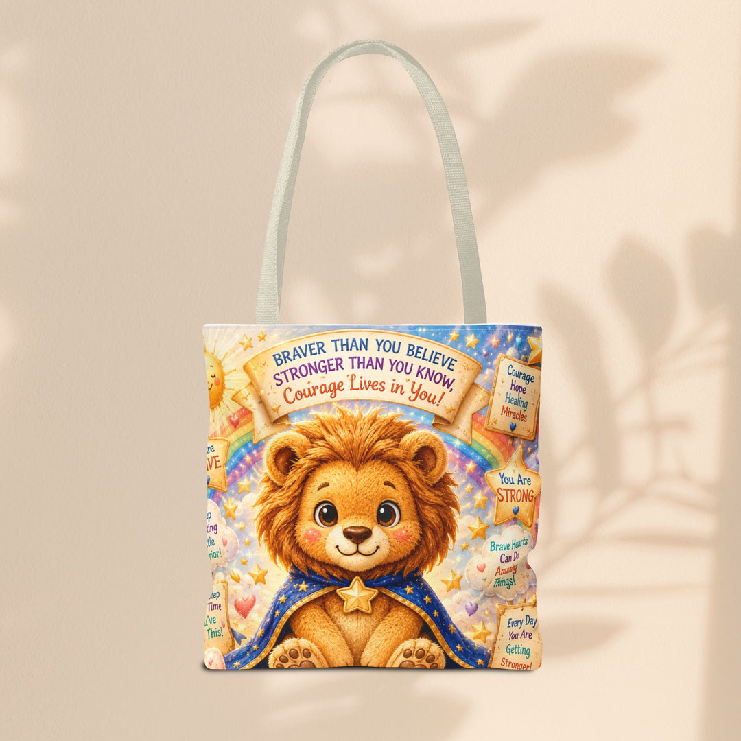 Cute Courage Lion Tote Bag | Brave Buddies™