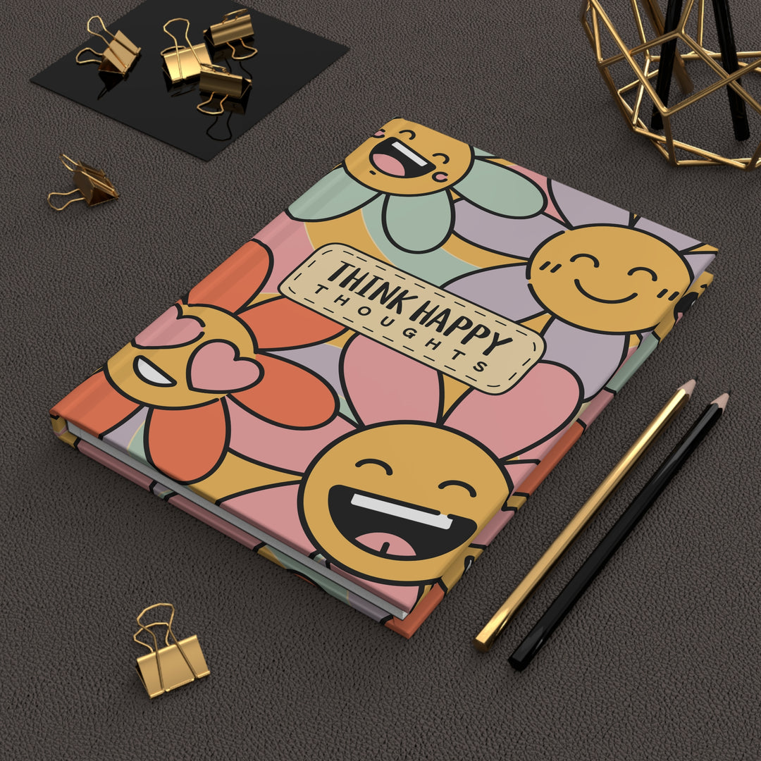 Hardcover Journal Matte - Think Happy Thoughts