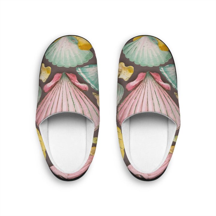 Women's Indoor Slippers - Pink Seashells