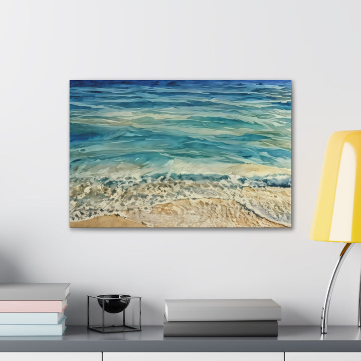 Stretched Beach Art Canvas Print