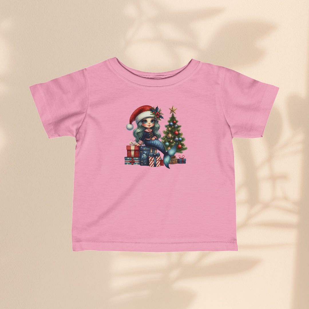 Infant Fine Jersey Tee - Mermaid Christmas