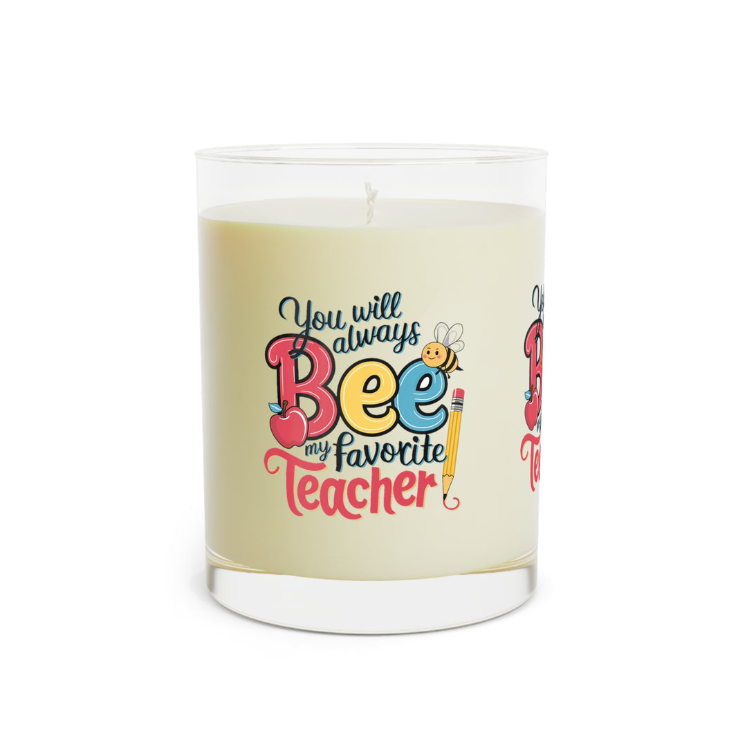 Scented Candle - Full Glass, 11oz - Bee My Favorite Teacher