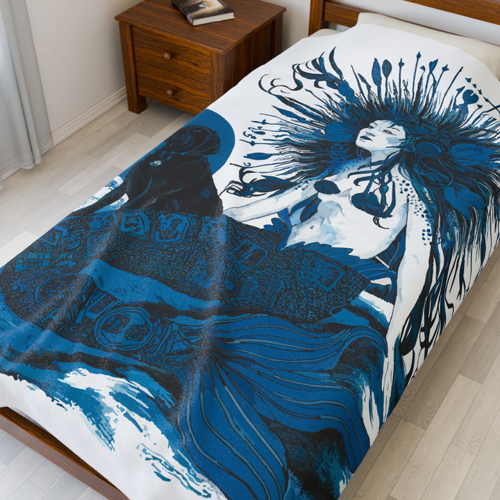Velveteen Plush Blanket - Majestic Mermaid