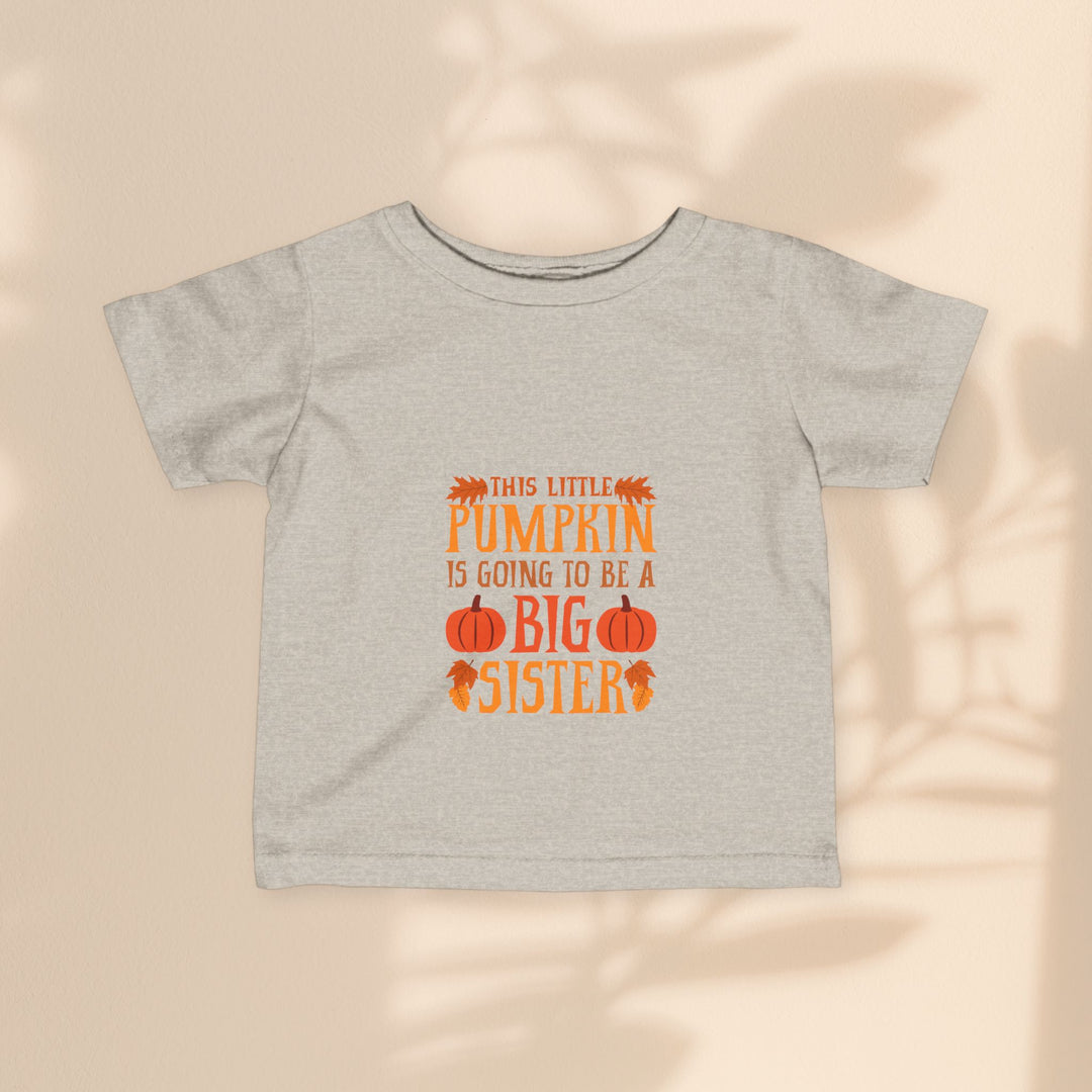 Infant Fine Jersey Tee - Big Sister Pumpkin