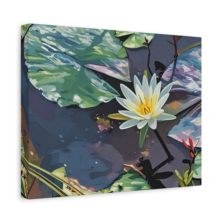 Water Lily Canvas Art Print – Nature Wall Décor