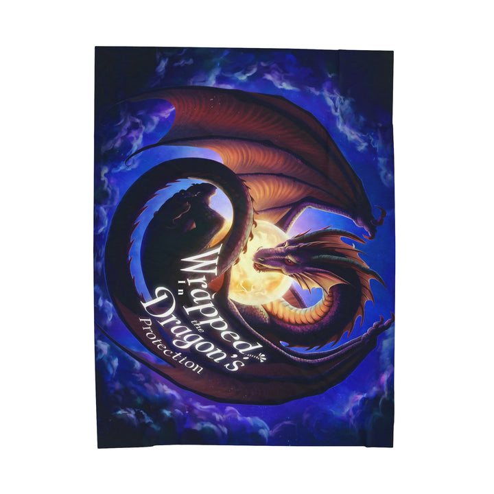 Wrapped Dragon's Protection Velveteen Plush Blanket